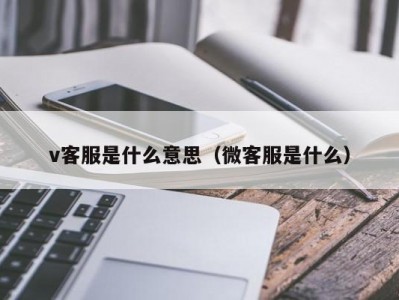 v客服是什么意思（微客服是什么）