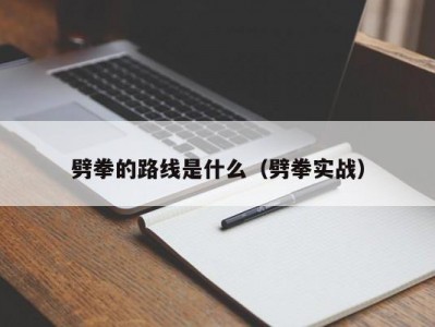 劈拳的路线是什么（劈拳实战）