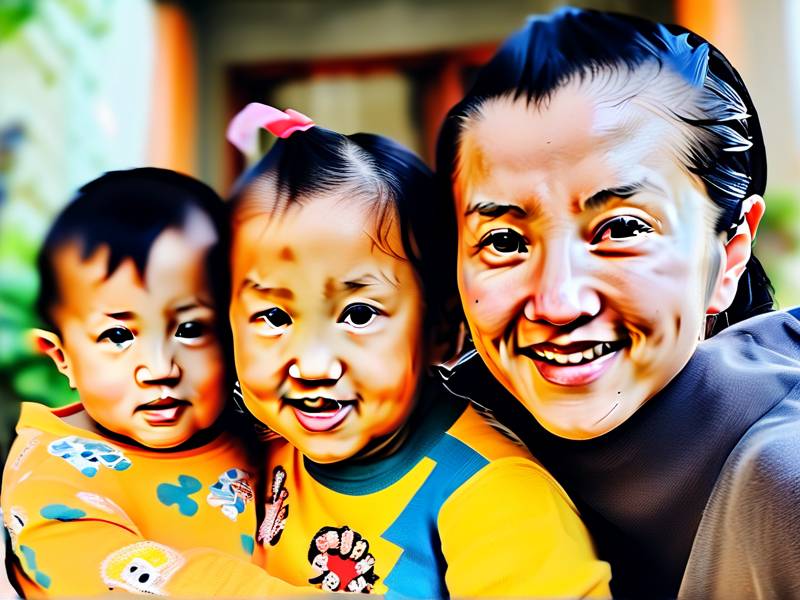 何洁晒三个孩子（何洁在网上晒三娃同框照，同母异父的子女相处的怎么样）