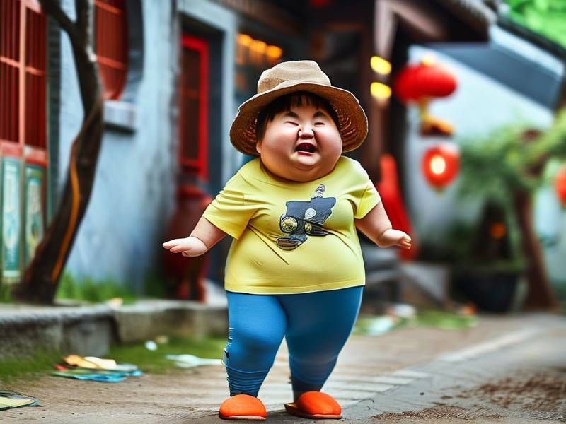 贾玲身材变化图（贾玲路边拍戏胖一大圈！脚踩一双拖鞋小腿粗壮，贾玲最近在拍哪部作品）