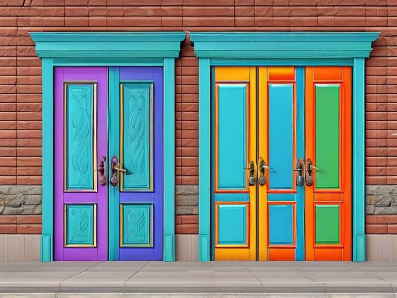 门图片大全真实照片（门都有什么颜色的图片）