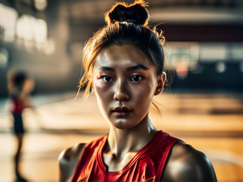 女篮李梦惊艳的照片（中国女篮球员太豪爽，赛场边换队服，是谁呢）