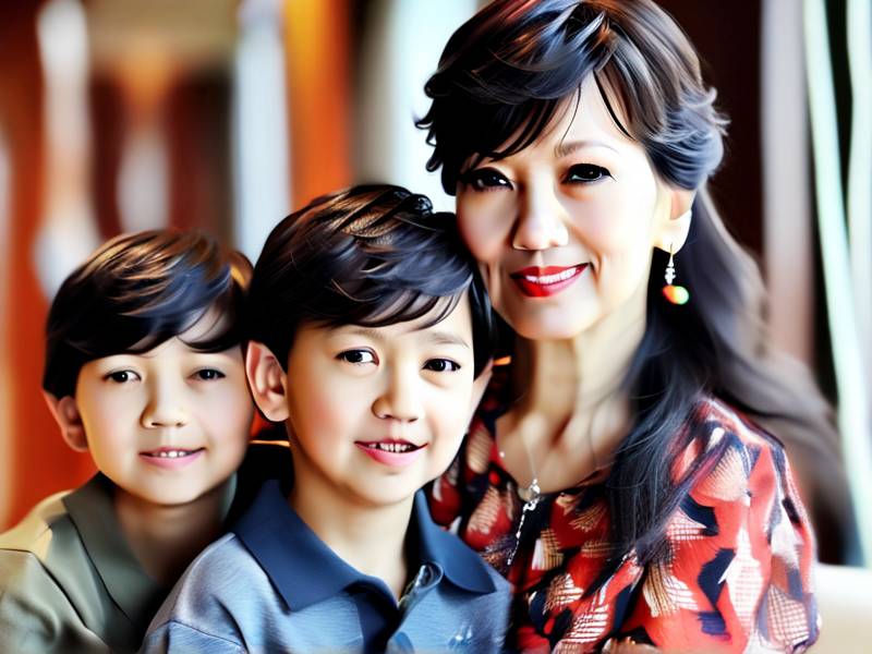 赵雅芝的三个儿子照片 赵雅芝三个儿子图片大全