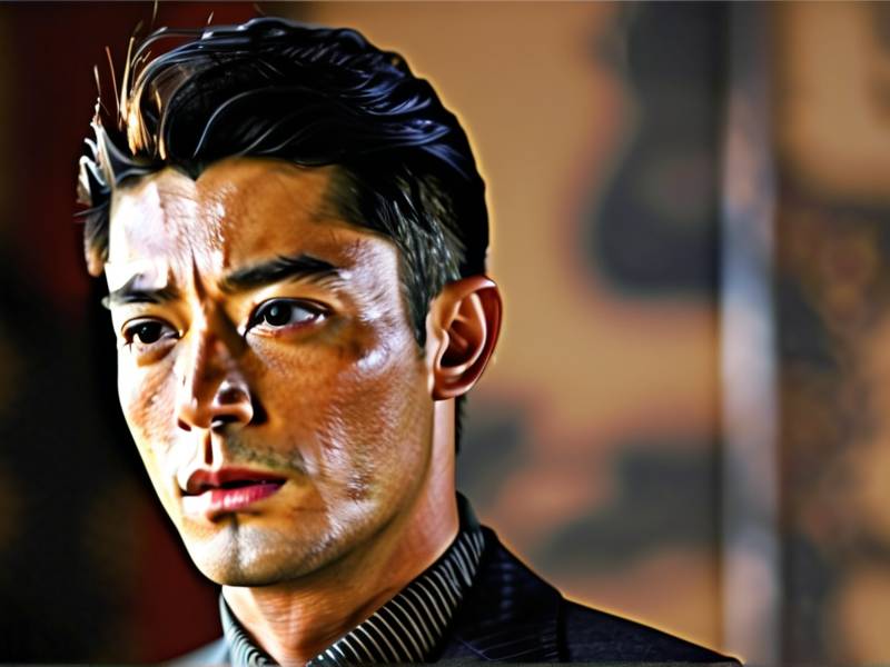 霍建华白子画发型 霍建华寸头蓝色西装