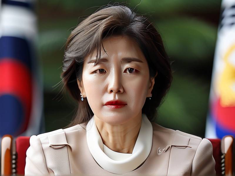 韩国第一夫人穿蓝大衣访问北京 韩国第一夫人调查